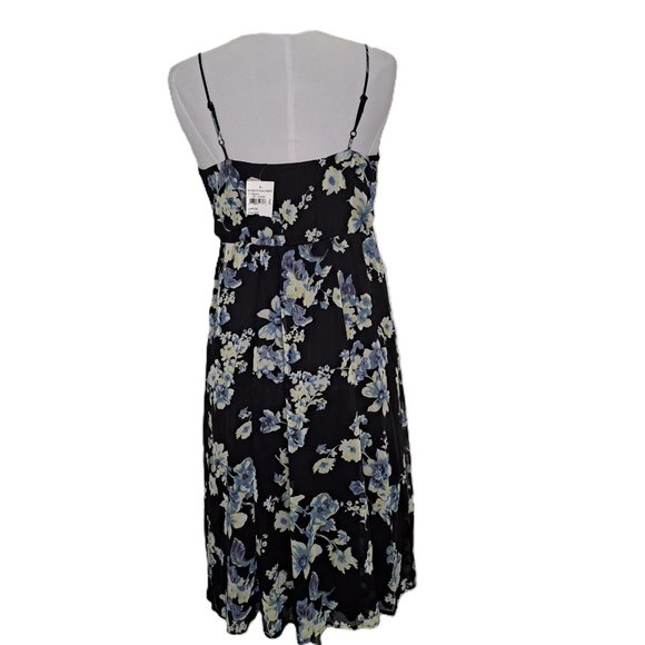 Soprano Floral Lined Dress Spaghetti Straps Multicolor Size L New with Tag - Picture 2 of 11